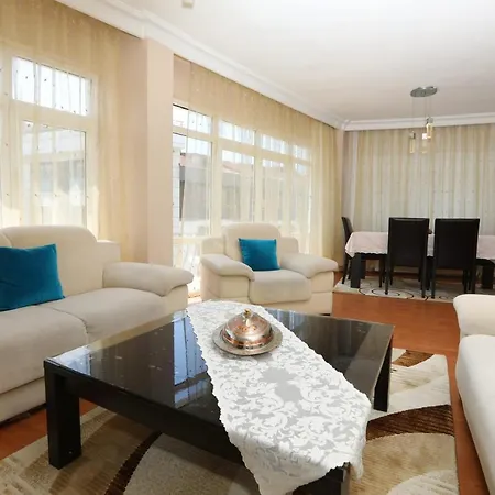 Flat With Two Living And Balcony In Uskudar Apartment *
